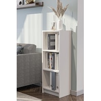 Bili Kitaplık 3 Raflı Çok Amaçlı Ofis Salon Çalışma Odası Kütüphane Rafı Beyaz Beyaz Bili Kitaplık 3 Raflı Çok Amaçlı Ofis Salon Çalışma Odası Kütüphane Rafı Beyaz Beyaz