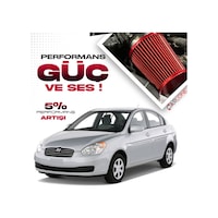 Hyundai Accent Era 1.5dizel Crdi 16v Motor Spor Açık Hava Filtresi Kırmızı Renk