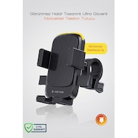 Halat Tasarımlı Ultra Güvenli 360 Ayarlanabilir Motosiklet Ve Bisiklet Telefon Tutucu Siyah Halat Tasarımlı Ultra Güvenli 360 Ayarlanabilir Motosiklet Ve Bisiklet Telefon Tutucu Siyah
