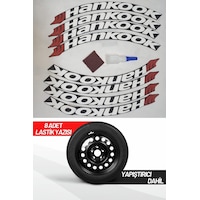Hankook Motosiklet Ve Otomobil Araç 3d Oto Lastik Yazısı Sticker Arma 8 Adet Hankook Motosiklet Ve Otomobil Araç 3d Oto Lastik Yazısı Sticker Arma 8 Adet