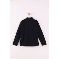 Monox Çocuk Unisex Parmak Geçmeli Polar Ceket Siyah Monox Çocuk Unisex Parmak Geçmeli Polar Ceket Siyah