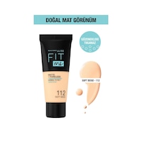 Maybelline New York Fit Me Matte+Poreless Fondöten 112 Soft Beige Maybelline New York Fit Me Matte+Poreless Fondöten 112 Soft Beige
