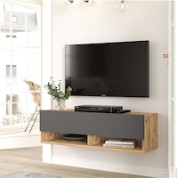 Aven Tv Ünitesi Tv Sehpası Raflı Kapaklı 100cm Çam-antrasit Ave13-aa Atlantik Çam - Antrasit Aven Tv Ünitesi Tv Sehpası Raflı Kapaklı 100cm Çam-antrasit Ave13-aa Atlantik Çam - Antrasit