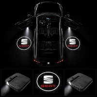 Seat Kapı Altı Logo Projektör Led Işığı 2'li Set Pilli Kablosuz Kapı Karşılama Lambası Seat Kapı Altı Logo Projektör Led Işığı 2'li Set Pilli Kablosuz Kapı Karşılama Lambası