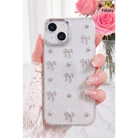 Fibaks iPhone 13/14/15 Şeffaf Mini Fiyonk Epoksili Telefon Uyumlu Kılıfı Fibaks iPhone 13/14/15 Şeffaf Mini Fiyonk Epoksili Telefon Uyumlu Kılıfı