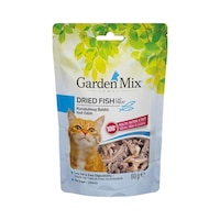 Garden Mix Kurutulmuş Balıklı Kedi Ödülü Maması 60 G Garden Mix Kurutulmuş Balıklı Kedi Ödülü Maması 60 G