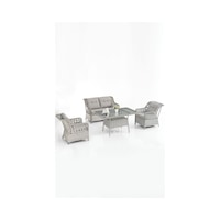 Eren Rattan Bahçe Balkon Takımı 2+1+1 Gri