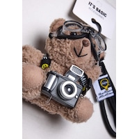Standart Kahve Ayıcıklı Gerçek Foto Flaş Objeli Tasarım Çanta Kıyafet Ve Telefon Charm Aksesuar Standart Kahve Ayıcıklı Gerçek Foto Flaş Objeli Tasarım Çanta Kıyafet Ve Telefon Charm Aksesuar