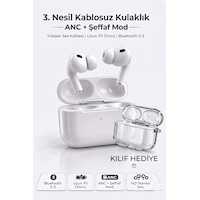 Air Pro3 ANC 2026 Dokunmatik Premium Bluetooth Kulaklık - Aktif Gürültü Engelleme, HD Ses, Şeffaf Mod, Tüm Telefonlarla Uyumlu Air Pro3 ANC 2026 Dokunmatik Premium Bluetooth Kulaklık - Aktif Gürültü Engelleme, HD Ses, Şeffaf Mod, Tüm Telefonlarla Uyumlu
