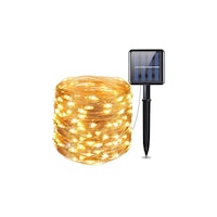20 Metre 200 Led Solar Enerjili Günışığı Led Işık Aydınlatma Sarı 20 Metre 200 Led Solar Enerjili Günışığı Led Işık Aydınlatma Sarı