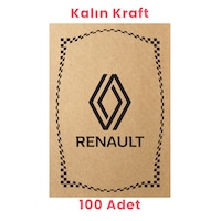 Kraft 120gr Renault Oto Paspas Kağıdı 100 Adet - 35x50cm - Reno Kraft 120gr Renault Oto Paspas Kağıdı 100 Adet - 35x50cm - Reno