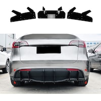 Tesla Juniper Arka Tampon Spoyleri Arka Difüzör 3 Adet Parlak Siyah Tesla Juniper Arka Tampon Spoyleri Arka Difüzör 3 Adet Parlak Siyah