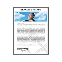 Gençliğe Hitabe Yapışkanlı Çıkartma 12x17cm - 10 Adet Kırmızı Gençliğe Hitabe Yapışkanlı Çıkartma 12x17cm - 10 Adet Kırmızı