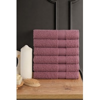 Güvenal Blanc 6'lı 50x90cm El Yüz & Saç Havlusu Seti Havlu El Havlusu Banyo Havlusu I Çeyiz Havlusu - Mürdüm Güvenal Blanc 6'lı 50x90cm El Yüz & Saç Havlusu Seti Havlu El Havlusu Banyo Havlusu I Çeyiz Havlusu - Mürdüm