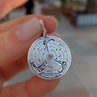 Gümüş Ihlas, Felâk, Nas Süresi Kazıma Dualı Kolye Ucu Altın - Gümüş Gümüş Ihlas, Felâk, Nas Süresi Kazıma Dualı Kolye Ucu Altın - Gümüş