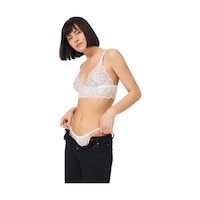 Cottonhill Krem Dantelli Transparan Balensiz Kadın Sütyen Takımı Krem Cottonhill Krem Dantelli Transparan Balensiz Kadın Sütyen Takımı Krem