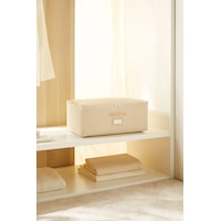 Ocean Home Textile Orta Boy Bej Balıksırtı Hurç 52 x 28 x 21 cm Ocean Home Textile Orta Boy Bej Balıksırtı Hurç 52 x 28 x 21 cm