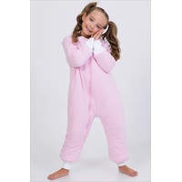 Cantoy Kalın Elyaf Dolgulu Premium Kalite 2.5 Tog Desenli Unisex Çocuk Uyku Tulumu Şeker Pembe Cantoy Kalın Elyaf Dolgulu Premium Kalite 2.5 Tog Desenli Unisex Çocuk Uyku Tulumu Şeker Pembe