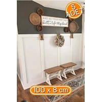 Özel Mutfak Koridor Salon Tasarım Iskandinav Çıta1 Paket 5 Adet 8 100 Cm Mdf Duvar Çıtası Özel Mutfak Koridor Salon Tasarım Iskandinav Çıta1 Paket 5 Adet 8 100 Cm Mdf Duvar Çıtası