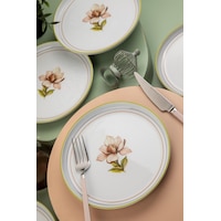 Kütahya Porselen Moderna 6 Kişilik 19 Cm Pasta Takımı Manolya Kütahya Porselen Moderna 6 Kişilik 19 Cm Pasta Takımı Manolya
