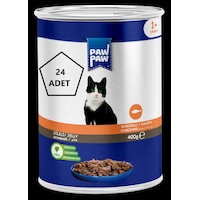 Paw Paw Jöleli Somonlu Yetişkin Kedi Konservesi 24 x 400 G Paw Paw Jöleli Somonlu Yetişkin Kedi Konservesi 24 x 400 G