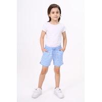 Toontoy Kids Toontoy Erkek Çocuk Çizgili Şort Mavi Toontoy Kids Toontoy Erkek Çocuk Çizgili Şort Mavi