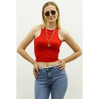 Madmext Mad Girls Kırmızı Crop Top Mg361 (472441923)
