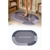 Sihirli Su Emici Kaydırmaz Banyo Paspası Ayak Matı Kaymaz Tabanlı Abdest Paspası 3,5 Mm Diğer