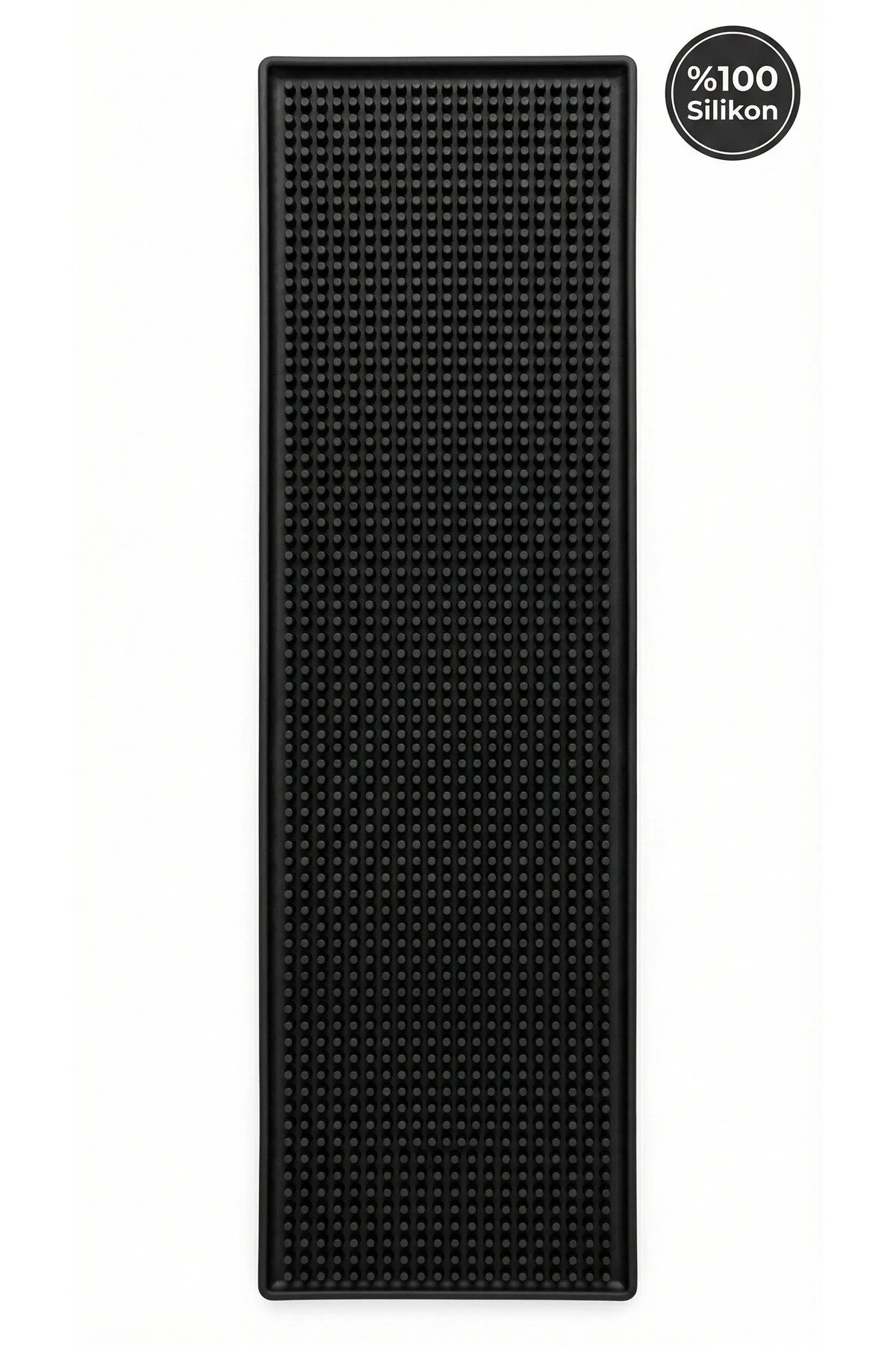 Bar Mat 60x15 %100 Silikon Kaymaz Sıvı Tutucu Bardak / Kafe / Bar Siyah Bar Mat 60x15 %100 Silikon Kaymaz Sıvı Tutucu Bardak / Kafe / Bar Siyah