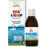 Newlife Efa Liquid Tutti Frutti Balık Yağı Şurubu 150Ml Newlife Efa Liquid Tutti Frutti Balık Yağı Şurubu 150Ml
