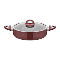 Taç Granit 32 CM Basık Teflon Tencere Taç Pilav Tenceresi Karnıyarık Taç Granit 32 CM Basık Teflon Tencere Taç Pilav Tenceresi Karnıyarık