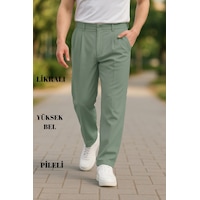 Cedy Denim Yüksek Kalite Erkek Yüksek Bel Pileli Baggy Chino Pantolon C358 Yeşil Cedy Denim Yüksek Kalite Erkek Yüksek Bel Pileli Baggy Chino Pantolon C358 Yeşil
