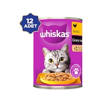 Whiskas Tavuklu Gravy Soslu Yetişkin Kedi Konservesi 12 x 400 G Whiskas Tavuklu Gravy Soslu Yetişkin Kedi Konservesi 12 x 400 G