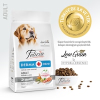 Felicia Hypoallergenic Somonlu Az Tahıllı Orta ve Büyük Irk Yetişkin Köpek Maması 3 KG Felicia Hypoallergenic Somonlu Az Tahıllı Orta ve Büyük Irk Yetişkin Köpek Maması 3 KG