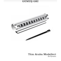 Point Gri Metal Kasa Numara Çevirmeli Araç İçi Telefon Numaratör Park Numarası Araba Numaratör Point Gri Metal Kasa Numara Çevirmeli Araç İçi Telefon Numaratör Park Numarası Araba Numaratör