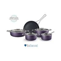 Karaca Mastermaid Biodiamond 9 Parça Tencere Seti Grape Purple Karaca Mastermaid Biodiamond 9 Parça Tencere Seti Grape Purple