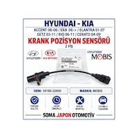 Accent 00-06/era 06 Sonrası Elentra 01-07/getz 03-11/rıo 06-11/cerato 04-09 Krank Pozisyon Sensörü Accent 00-06/era 06 Sonrası Elentra 01-07/getz 03-11/rıo 06-11/cerato 04-09 Krank Pozisyon Sensörü