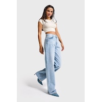 it's basic Kadın Ice Kot Rengi Lora 4s6-32 Loose Fit %100 Koton Denim Jean İce it's basic Kadın Ice Kot Rengi Lora 4s6-32 Loose Fit %100 Koton Denim Jean İce