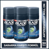 Blade Marine Fresh Erkek Roll-On Deodorant 3 x 50 ML Blade Marine Fresh Erkek Roll-On Deodorant 3 x 50 ML