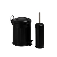 Vintage Banyo Seti Beyaz Çöp Kovası 5lt Tuvalet Fırçası Lüks Model - Mini Boy Çöp Poşeti Hediyelidir Siyah Vintage Banyo Seti Beyaz Çöp Kovası 5lt Tuvalet Fırçası Lüks Model - Mini Boy Çöp Poşeti Hediyelidir Siyah