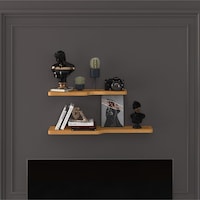Asra Trend Kıvrımlı Duvar Rafı DRF-03 %100 MDF 2'li Dekoratif Organizer Kitaplık Petra Asra Trend Kıvrımlı Duvar Rafı DRF-03 %100 MDF 2'li Dekoratif Organizer Kitaplık Petra