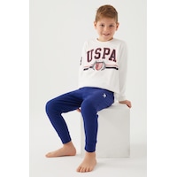 U.s. Polo Assn. Kremmelanj Erkek Çocuk Pijama Takım 5274-42552 Krem U.s. Polo Assn. Kremmelanj Erkek Çocuk Pijama Takım 5274-42552 Krem