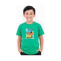 Fyk Kids Erkek Çocuk Yuvarlak Yaka Just Have Erkek Baskılı T-shirt Yeşil Fyk Kids Erkek Çocuk Yuvarlak Yaka Just Have Erkek Baskılı T-shirt Yeşil