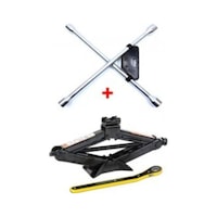 Mfk Oto Krikosu 1.5 Ton Makas Cırcırlı Araç Kriko + Bijon Anahtarı - Cırcır Ve Bijon Anahtarı Set