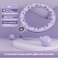 Snapbuy Aklıllı Hulahop, İncelme , Düşmez, Sökülebilir, Sayaçlı, 65 110 Cm Bel Çevresi İçin Mor Snapbuy Aklıllı Hulahop, İncelme , Düşmez, Sökülebilir, Sayaçlı, 65 110 Cm Bel Çevresi İçin Mor