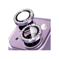 Buff Apple Uyumlu iPhone 14 / 14 Plus Diamond Kamera Lens Koruyucu Mor Buff Apple Uyumlu iPhone 14 / 14 Plus Diamond Kamera Lens Koruyucu Mor