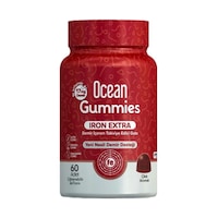 Ocean Gummies Iron Extra Demir İçeren Takviye Edici Gıda 60 Çiğnenebilir Jel Form Ocean Gummies Iron Extra Demir İçeren Takviye Edici Gıda 60 Çiğnenebilir Jel Form