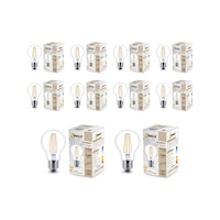 Şeffaf E27 4.8w Duy A60 Sarı Işık Rustik Led Ampul 10'lu Şeffaf E27 4.8w Duy A60 Sarı Işık Rustik Led Ampul 10'lu