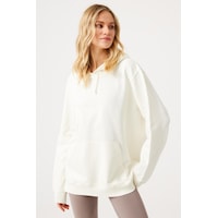 Jerf Lydney Unisex Kapüşonlu Sweatshirt Krem Jerf Lydney Unisex Kapüşonlu Sweatshirt Krem