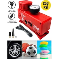 Pro Seri 220 Volt-12 Volt 250 Psi Psi Kompresör Lastik Hava Şişirme Oto Pompası Fişli Çakmaklıklı Pro Seri 220 Volt-12 Volt 250 Psi Psi Kompresör Lastik Hava Şişirme Oto Pompası Fişli Çakmaklıklı